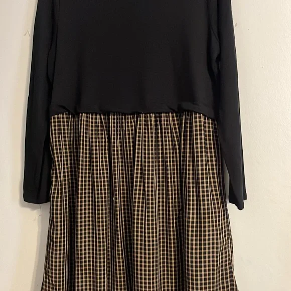 J.jill plaid sweatshirt dress small - Picture 3 of 3